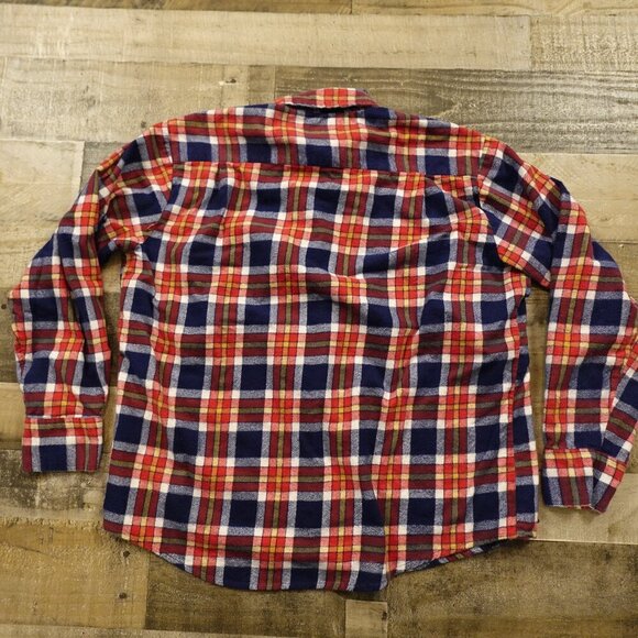 Bud Berma highlander flannel men's XL red blue white - Picture 7 of 8